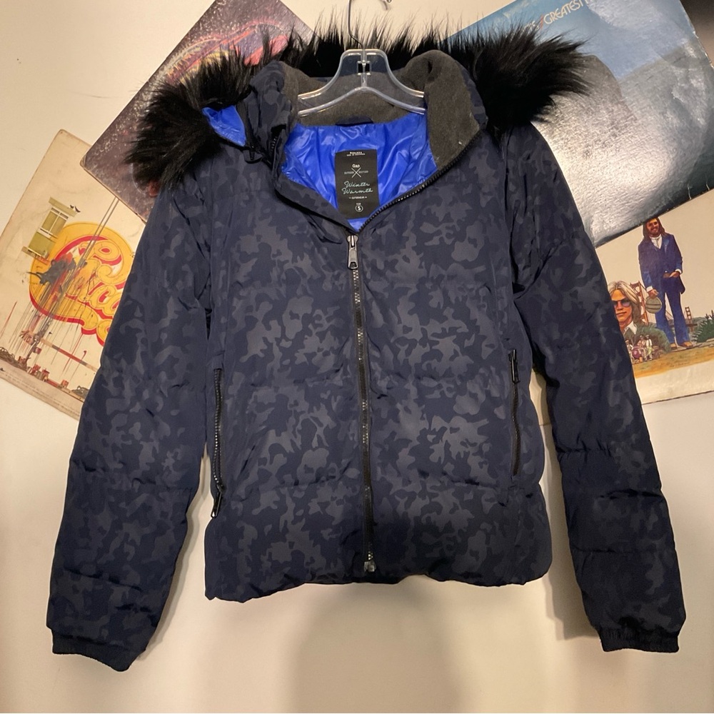 GAP WOMENS WINTER WARMTH HOODED PUFFER JACKET S